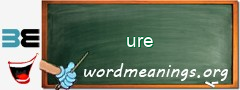 WordMeaning blackboard for ure